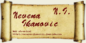 Nevena Ikanović vizit kartica